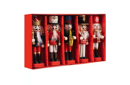 Zestaw drewnianych łamańców – Dekoracja świąteczna 5 szt.