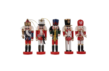 Zestaw drewnianych łamańców – Dekoracja świąteczna 5 szt.