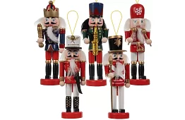 Zestaw drewnianych łamańców – Dekoracja świąteczna 5 szt.