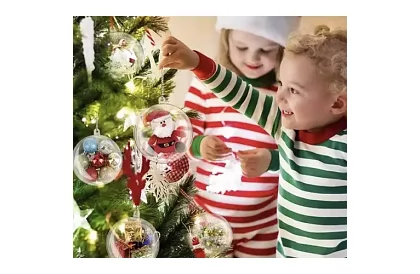 Przezroczyste kule składane 12 szt. – kreatywny zestaw