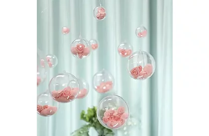 Przezroczyste kule składane 12 szt. – kreatywny zestaw