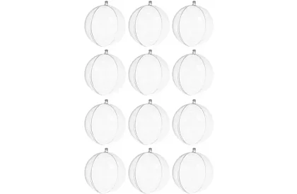 Przezroczyste kule składane 12 szt. – kreatywny zestaw