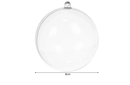 Przezroczyste kule składane 12 szt. – kreatywny zestaw