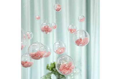 Przezroczyste kule składane 12 szt. – kreatywny zestaw