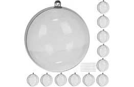 Przezroczyste kule składane 12 szt. – kreatywny zestaw