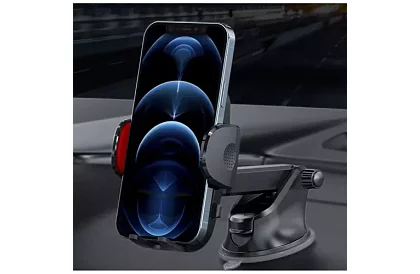 Uchwyt telefonu do samochodu z przyssawką -  4 - 7 cali