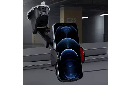 Uchwyt telefonu do samochodu z przyssawką -  4 - 7 cali