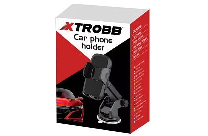 Uchwyt telefonu do samochodu z przyssawką -  4 - 7 cali