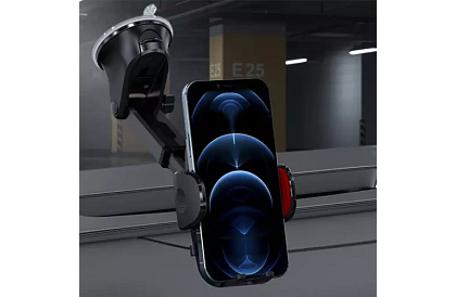 Uchwyt telefonu do samochodu z przyssawką -  4 - 7 cali