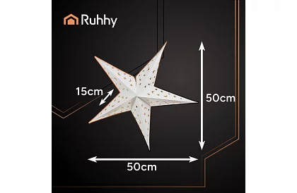 3D LED świecąca gwiazda - 50 cm