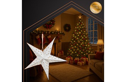 3D LED świecąca gwiazda - 50 cm