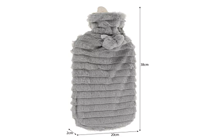 Termofor – butelka grzewcza z pluszowym pokrowcem – 2 l