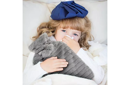 Termofor – butelka grzewcza z pluszowym pokrowcem – 2 l