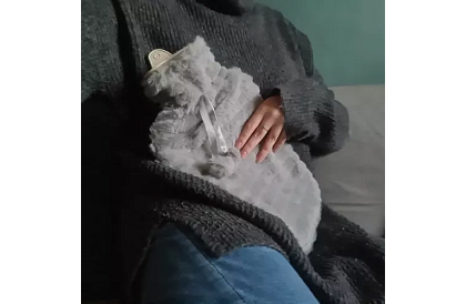 Termofor – butelka grzewcza z pluszowym pokrowcem – 2 l