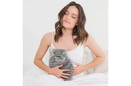 Termofor – butelka grzewcza z pluszowym pokrowcem – 2 l