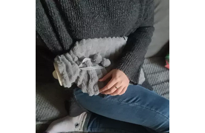 Termofor – butelka grzewcza z pluszowym pokrowcem – 2 l