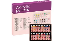 24 farb akrylowych - każda po 12 ml