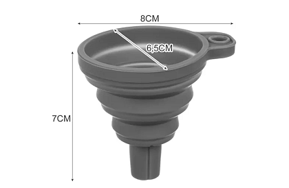 Uniwersalny składany lejek silikonowy