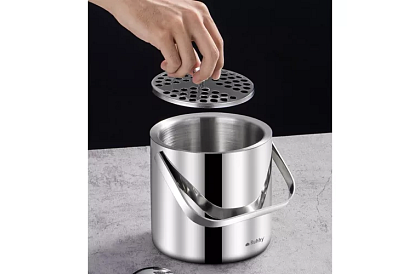 Zbiornik na lód 1,3 litra – wiadro z pokrywką i szczypcami