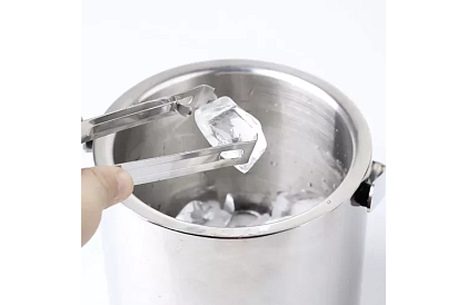 Zbiornik na lód 1,3 litra – wiadro z pokrywką i szczypcami