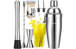 Zestaw barmański ze stali nierdzewnej – 6 szt.