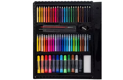 Zestaw artystyczny do malowania - 208 sztuk w etui
