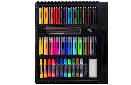 Zestaw artystyczny do malowania - 208 sztuk w etui