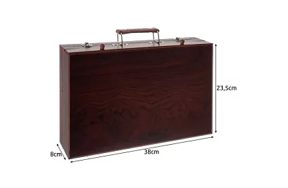 Zestaw do malowania w drewnianym etui – 130 elementów