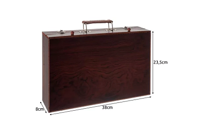 Zestaw do malowania w drewnianym etui – 130 elementów