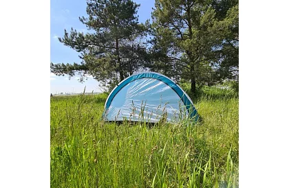 Samorozkładający się namiot plażowy dla 3 osób – 200 × 120 × 110 cm