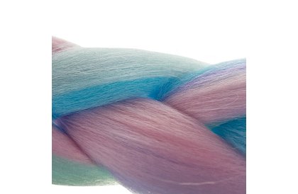 Syntetyczne ombre warkocze na włosy fioletowo-niebieskie