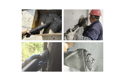 Ręczna pompa do materiałów budowlanych + 4 dysze