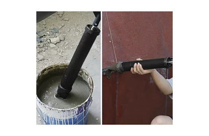 Ręczna pompa do materiałów budowlanych + 4 dysze