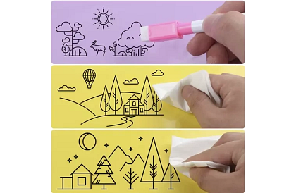 Zmazywalne markery opisowe - zestaw 16 szt.