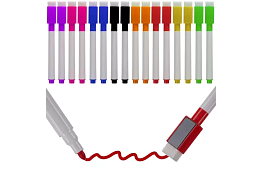 Zmazywalne markery opisowe - zestaw 16 szt.