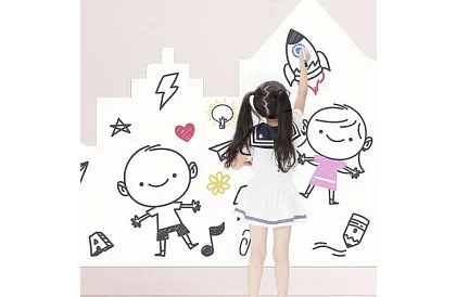 Zmazywalne markery - 12 szt. - 6 kolorów