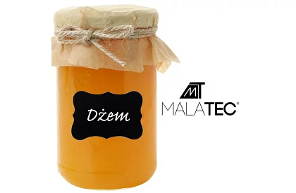 Samoprzylepne etykiety 5 x 3,5 cm - czarne - 24 szt.