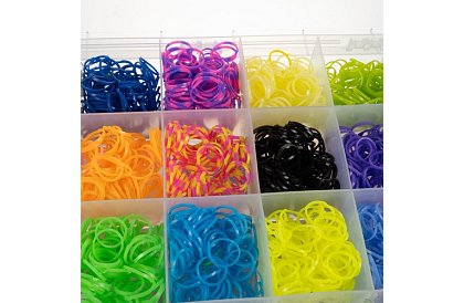 Gumki do produkcji bransoletek XXL zestaw + krosno