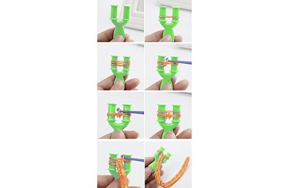 Gumki do produkcji bransoletek XXL zestaw + krosno