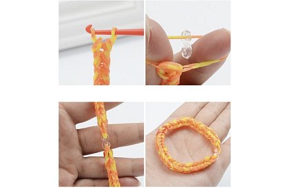 Gumki do produkcji bransoletek XXL zestaw + krosno