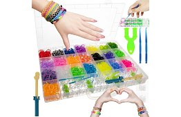 Gumki do produkcji bransoletek XXL zestaw + krosno