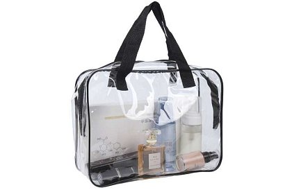 Przezroczyste kosmetyczki – zestaw 3 sztuk