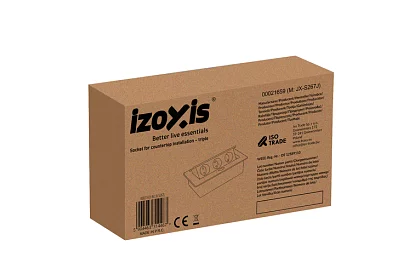 Wbudowane gniazdo wysuwane 3× 220 V – czarne