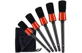 Pędzle do detailingu – zestaw 5 sztuk