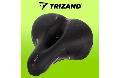 Siodełko rowerowe ACTIVE z wentylacją i wodoodpornym pokryciem