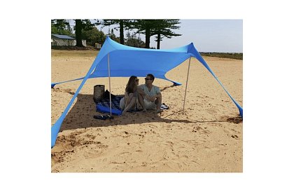 Namiot plażowy z ochroną UV 50+ - parasol - 4,5 × 4,5 × 1,6 m