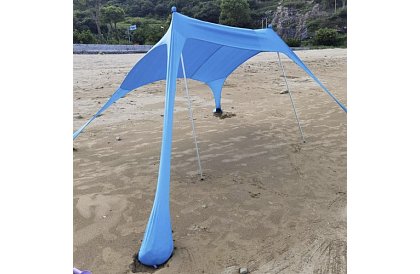 Namiot plażowy z ochroną UV 50+ - parasol - 4,5 × 4,5 × 1,6 m