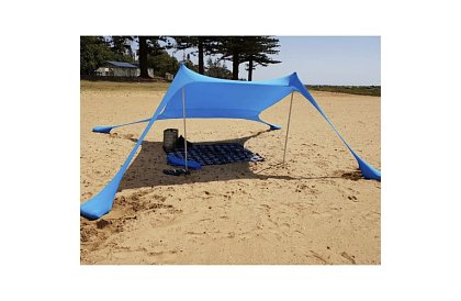 Namiot plażowy z ochroną UV 50+ - parasol - 4,5 × 4,5 × 1,6 m
