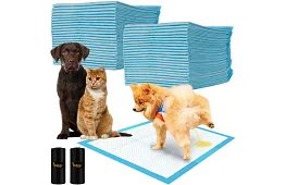 Podkładki higieniczne absorpcyjne 50 szt. – 60x60 cm + worki na odchody