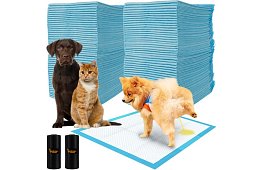 Podkładki higieniczne absorpcyjne 100 szt. – 60x60 cm + worki na odchody